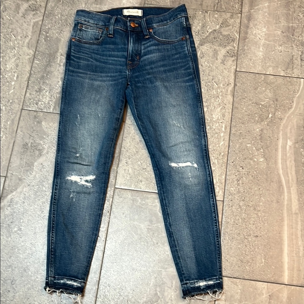 Madewell Distressed Ankle Skinny Jeans